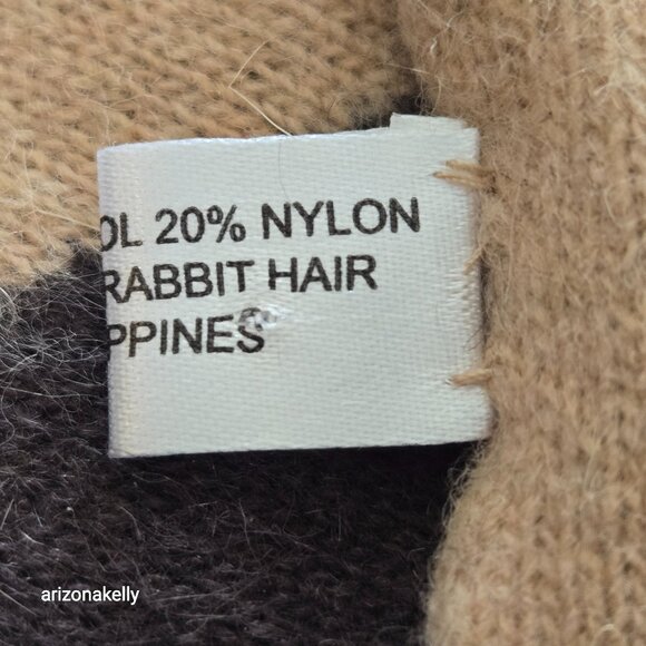 Portolano Color Block Scarf With Heart Lambswool/Angora - Picture 12 of 13